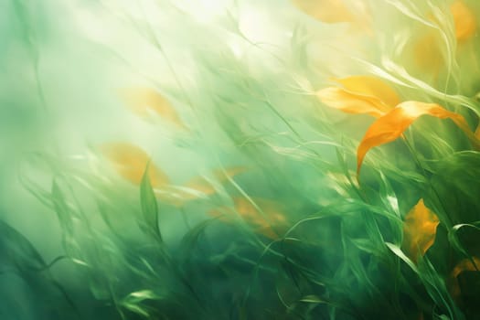 abstract nature background with flowers . AI Generated
