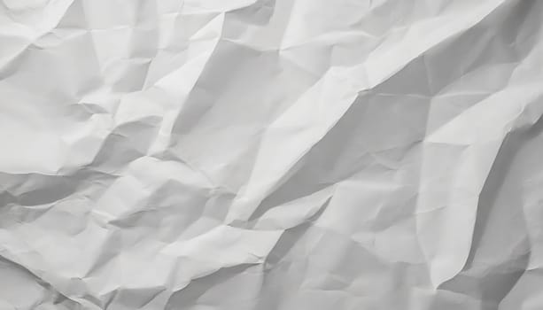 White crumpled paper texture background. Clean white paper