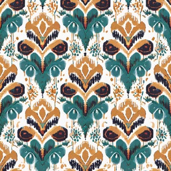 Seamless geometric pattern. Ethnic and tribal motifs. Patchwork ornament in bohemian style. Print for carpets, blankets, pillows. Grunge vintage texture.