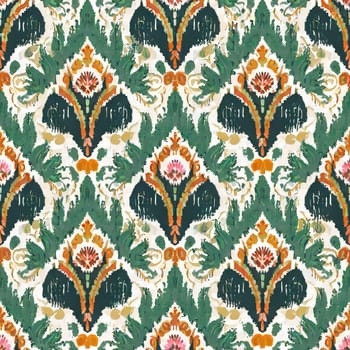 Seamless geometric pattern. Ethnic and tribal motifs. Patchwork ornament in bohemian style. Print for carpets, blankets, pillows. Grunge vintage texture.