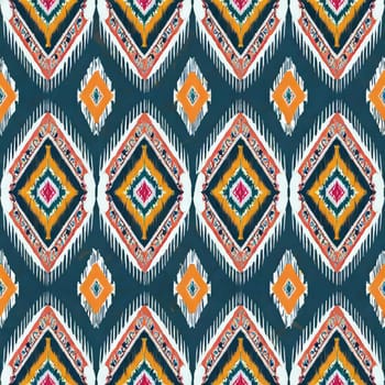 Motif ethnic handmade beautiful Ikat art. Ethnic abstract floral pink background art. folk embroidery, Peruvian, Indian, Asia, Moroccan, Turkey, and Uzbek style. 