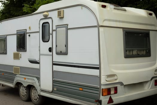 House on wheels. Sleep machine. Trailer with living compartment.