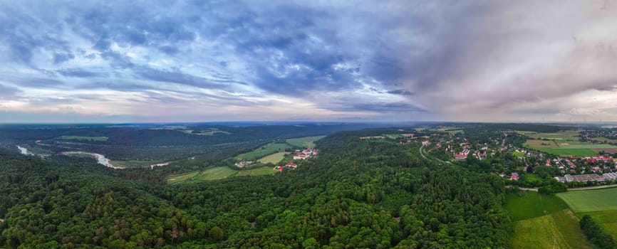 Twilight Serenity: Schaeftlarn's Landscape from Above.