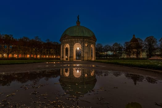 Twilight Serenity at Hofgarten Diana Temple Reflection