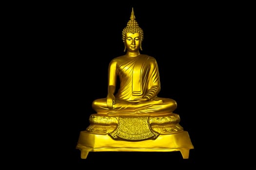 Golden Buddha in sitting position on back wallpaper  back  colors