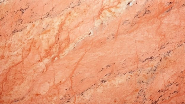 Background with rough, rough and uneven texture of natural granite in peach fuzz color. Color of the year 2024. AI generated.
