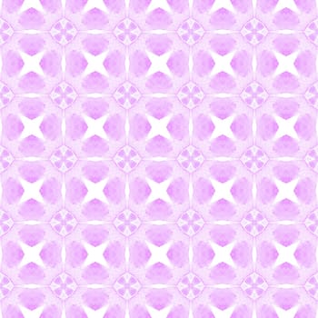 Medallion seamless pattern. Purple great boho chic summer design. Textile ready bizarre print, swimwear fabric, wallpaper, wrapping. Watercolor medallion seamless border.