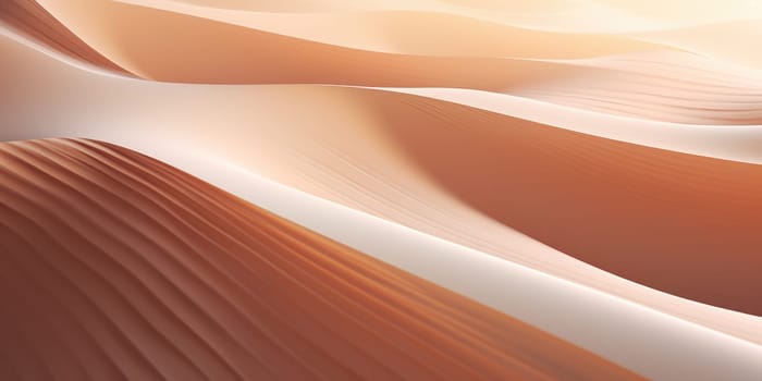 Colorful contours of sand dunes. abstract landscape with desert dunes. ai generated