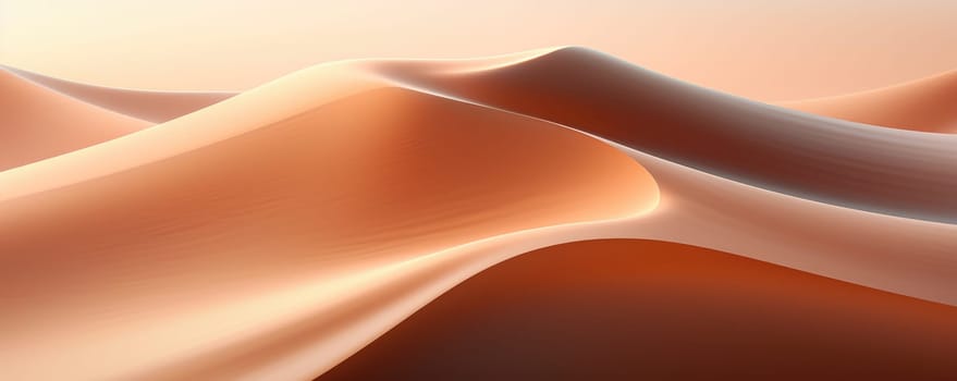Colorful contours of sand dunes. abstract landscape with desert dunes. ai generated