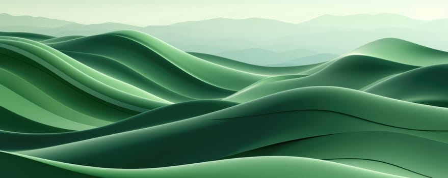 Abstract green hills texture , photo realistic. ai generated