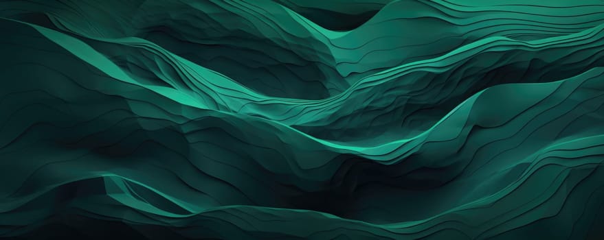 Abstract green hills texture , photo realistic. ai generated