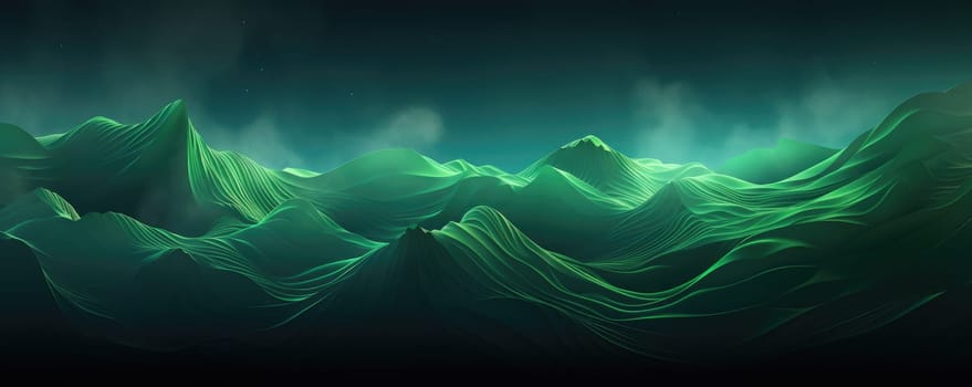 Abstract green hills texture , photo realistic. ai generated