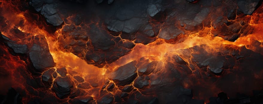 red lava texture background. ai generated