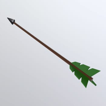 Arrow isolated on white background. High quality 3d illustration