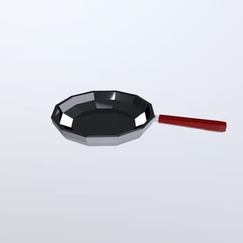 Pan isolated on white background. High quality 3d illustration