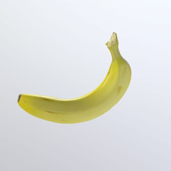 Banana isolated on white background. High quality 3d illustration