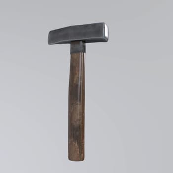 Hammer isolated on white background. High quality 3d illustration