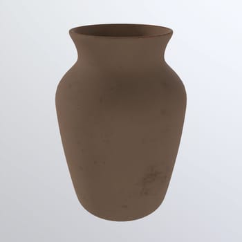 Vase isolated on white background. High quality 3d illustration