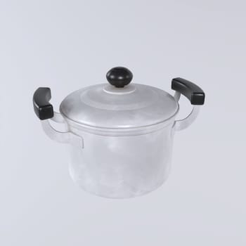 Pot isolated on white background. High quality 3d illustration