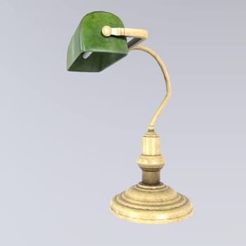 Desk Lamp isolated on white background. High quality 3d illustration