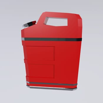 Gas Can isolated on white background. High quality 3d illustration
