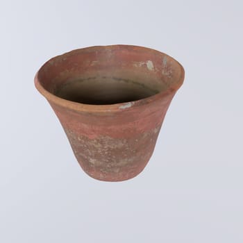 Old Vase isolated on white background. High quality 3d illustration