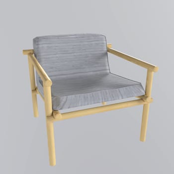 Chair isolated on white background. High quality 3d illustration