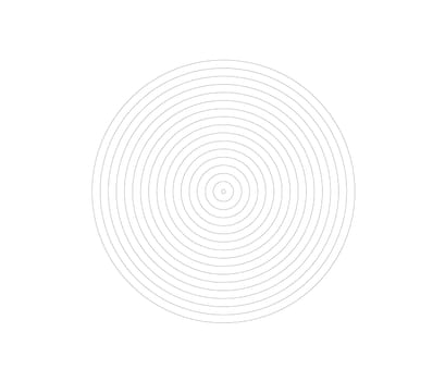 Concentric circle element. Black and white color ring. Abstract  vector illustration for sound wave, Monochrome graphic.