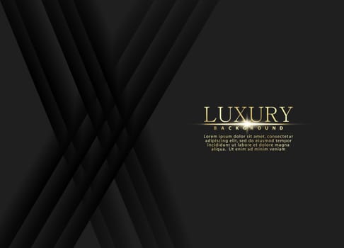 Abstract black luxury background with shiny lines. Elegant modern design