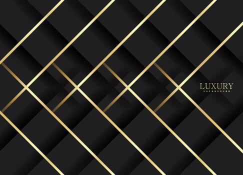 Premium background. Abstract luxury pattern. Gold glitter stripes background. Abstract gold line texture. Black pattern vector illustration.