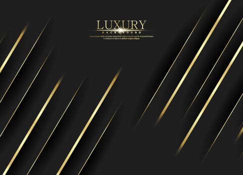 Premium background. Abstract luxury pattern. Gold glitter stripes background. Abstract gold line texture. Black pattern vector illustration.