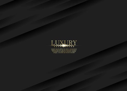 Abstract black luxury background with shiny lines. Elegant modern design