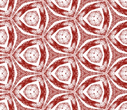 Arabesque hand drawn pattern. Maroon symmetrical kaleidoscope background. Oriental arabesque hand drawn design. Textile ready bewitching print, swimwear fabric, wallpaper, wrapping.