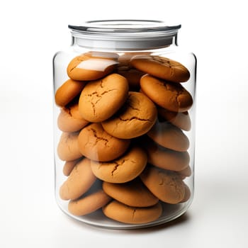 Butter Chip Cookie Jar isolated on white background.