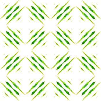 Textile ready precious print, swimwear fabric, wallpaper, wrapping. Green nice boho chic summer design. Hand drawn green mosaic seamless border. Mosaic seamless pattern.