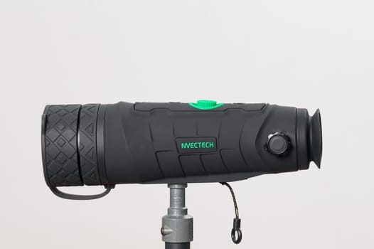 Ivano-Frankivsk, Ukraine December 2, 2023: Patriot PRO nvectech long range monocular isolated on white background.