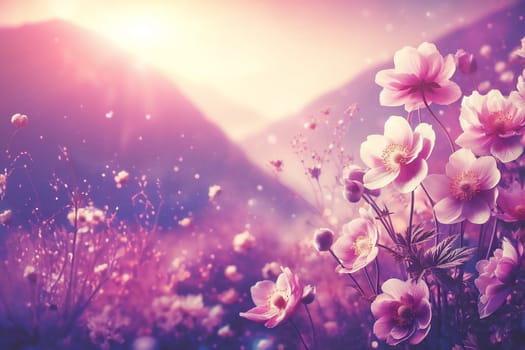 Beautiful spring background with lilac flowers for your design