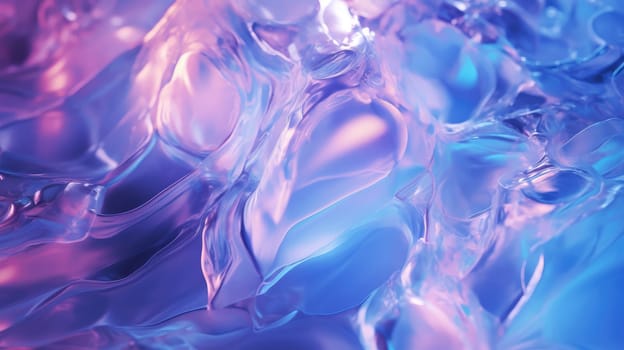 Abstract ice and liquid background in electric neon colors. 