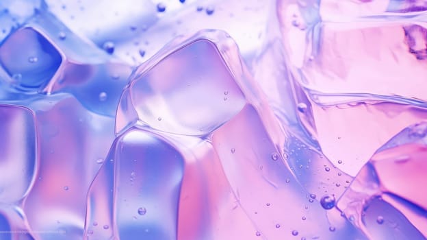 Abstract ice and liquid background in electric neon colors. 