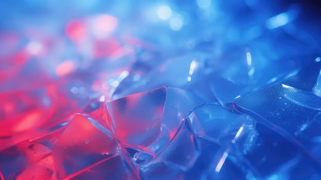 Abstract ice and liquid background in electric neon colors. 