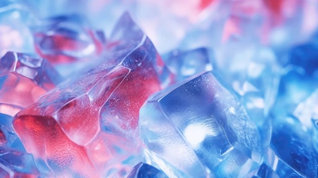 Abstract ice and liquid background in electric neon colors. 