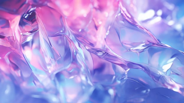 Abstract ice and liquid background in electric neon colors. 