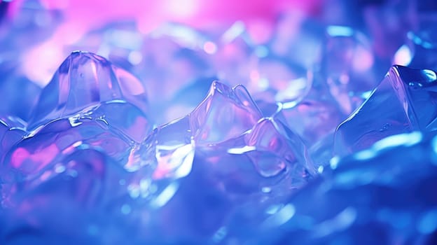 Abstract ice and liquid background in electric neon colors. 