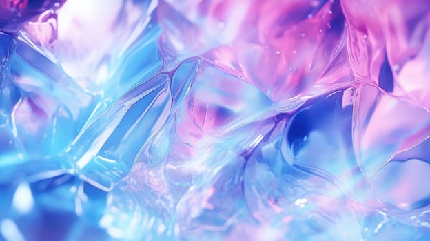 Abstract ice and liquid background in electric neon colors. 