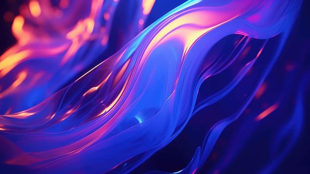 Abstract liquid background in electric neon colors. The colourful texture of the water surface.