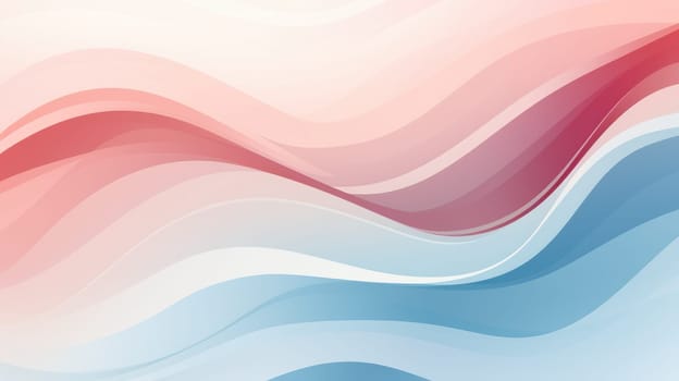 Abstract background with multicoloured wavy lines and shapes in delicate pastel shades