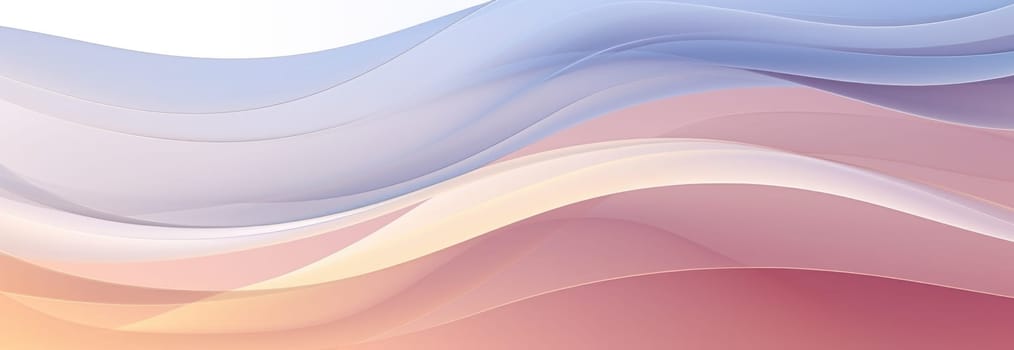 Abstract background with multicoloured wavy lines and shapes in delicate pastel shades