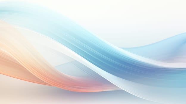 Abstract background with multicoloured wavy lines and shapes in delicate pastel shades