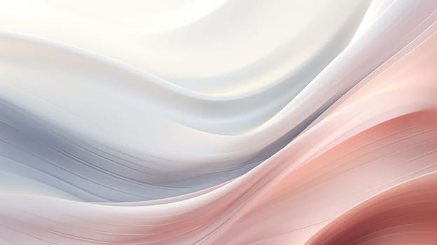 Abstract background with multicoloured wavy lines and shapes in delicate pastel shades