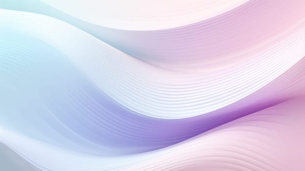 Abstract background with multicoloured wavy lines and shapes in delicate pastel shades